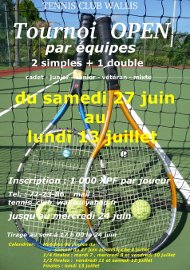 Affiche tournoi juillet 2009